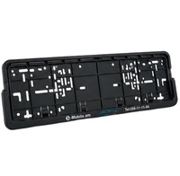Support de plaque d'immatriculation réglable et mobile en plastique, norme européenne, vente en gros