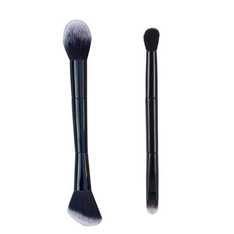 Double-headed Highlighter Contouring Brush Portable Loose Powder Soft Hair Blush Brush Powder Makeup Brushes
