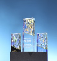 Personnalisable à base de lumière éblouissant Crystal Awards pas cher Logo Nom Souvenir Reconnaissance Artisanat Atmosphère Décoration Trophées