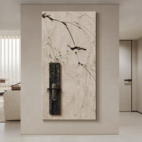 Peinture murale décorative en tissu de pierre pour plantes hydroponiques, décoration intérieure, peinture murale de fond de couloir