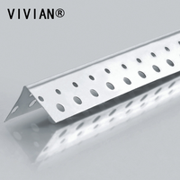 Saluran Logam VIVIAN yang Tahan Lama dengan Lubang Berlubang untuk Rangka Drywall dan Penyangga Masonry