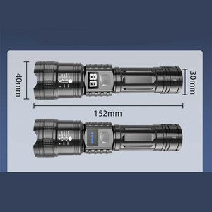 Torcia portatile ricaricabile USB ricarica rapida P50 Lampwick batteria agli ioni di litio Ultra luminosa per campeggio di emergenza - Product Image 6