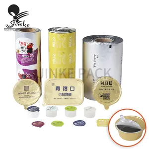 China Supplier Smell Proof Alu Foil Covering Film Lock Tightly Aluminum Foil Lidding Film