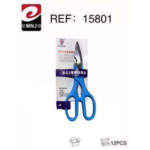 Huakai Scissors 12Pcs Blue Handle Stainless Steel Kitchen Shears - Product Image 3