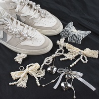 Lacet breloques bricolage décoratif chaussures Clips baskets lacets décorations personnalisé fausse perle lacet boucle étiquette