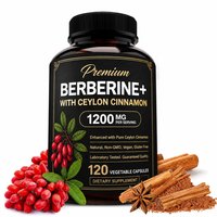 Faitury OEM Premium 500mg Berberine HCL Cannelle de Ceylan Suppléments de Berberine Capsules de Berberine pour le Système Immunitaire