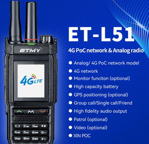 Radio transceptor global POC analógico 4G+ ET-L51 opcional: (GPS, Monitor, Patrulla, Video) - Product Image 5