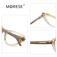Nouvelles montures de lunettes tendance, best-seller, montures œil-de-chat noires en TR90 à monture complète, verres neutres, protection anti-lumière bleue, à pois