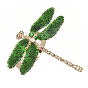 2024 Noël libellule forme animale métal pas cher <span class=keywords><strong>ronds</strong></span> <span class=keywords><strong>de</strong></span> <span class=keywords><strong>serviette</strong></span> - Product Image 2