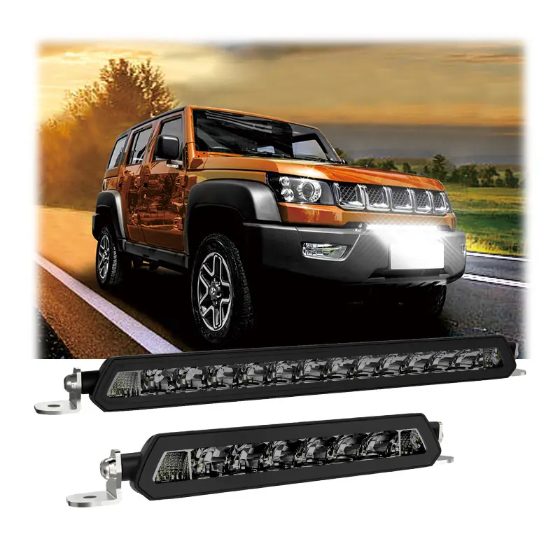 범용 다기능 오프로드 고성능 ATV UTV 트럭 LED 바 하이빔 단일 행 자동차 LED 라이트 바