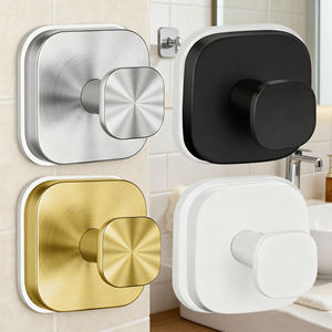 Crochet à ventouse en acier inoxydable <span class=keywords><strong>Porte</strong></span>-serviettes de salle de bain <span class=keywords><strong>Porte</strong></span>-serviettes amovible Crochets pour <span class=keywords><strong>peignoir</strong></span> et luffa avec finition brossée - Product Image 1