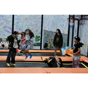 Parc de trampolines personnalisé, aire de jeux souple commerciale pour enfants, équipement de parc de trampolines coloré pour enfants - Product Image 2