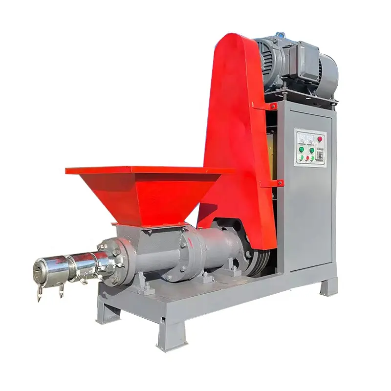 Machine de presse de charbon de noix de coco/machine de brique de paille de riz de biomasse diesel/ligne de production de brique