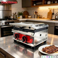 Grill à contact au gaz commercial TGG-811E, presse à panini en acier inoxydable, machine à sandwichs pour restaurant et cuisine