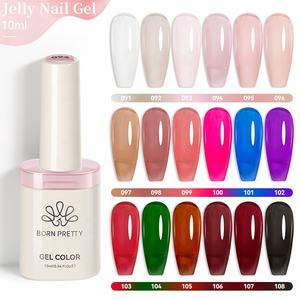 Esmalte de <span class=keywords><strong>Uñas</strong></span> en Gel Natural Transparente de la Serie TERRA de BORN PRETTY, 18 Tonos, 10 ml, Sin TPO ni HEMA, Rosa Nude Translúcido, Gel UV - Product Image 1