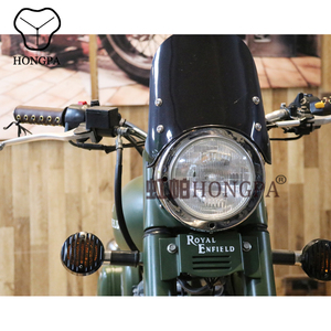 Cupolino faro moto con deflettore antivento per <span class=keywords><strong>Royal</strong></span> <span class=keywords><strong>Enfield</strong></span> Classic 500CC Desert Storm <span class=keywords><strong>Bullet</strong></span> Receiver - Product Image 1
