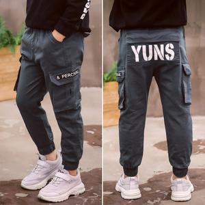 Pantalon cargo en coton vieilli pour juniors, style streetwear, éco-responsable, le plus vendu en provenance de Chine, idéal pour la vente en ligne au détail - Product Image 3