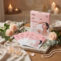 Masque Hydrogel au Collagène ROROBEE Effet Lifting, Blanchissant et Anti-Âge, Patchs Contre les Rides des Yeux et Nasolabiales, Lot de 5, Unisexe, K-Beauty