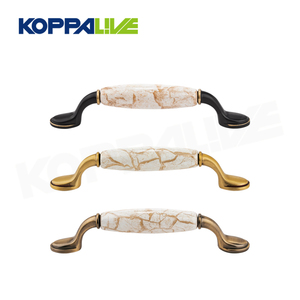 Koppalive Retro Solid Brass Dresser Drawer Pull Kitchen Cabinet <strong>Door</strong> <strong>Handle</strong> Antique Bronze <strong>Ceramic</strong> Furniture <strong>Handles</strong> - Product Image 3