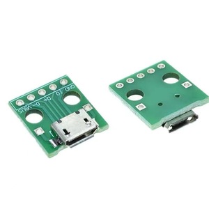 Adaptateur de carte à bornes à souder Micro USB Type B 5 broches avec connecteur femelle pour projets électroniques - Product Image 2