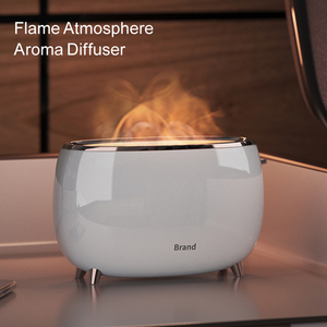 Humidificateur d'air à flamme 200 ml, diffuseur ultrasonique d'huiles essentielles pour la maison, lumière nocturne à flamme chaude - Product Image 3