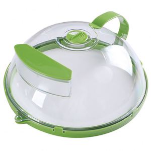 Custom Wholesales for <b>Microwave</b> Splatter Guard <b>Lid</b> Steam Vents Keeps Food Plate Cover With Handle - Product Image 1