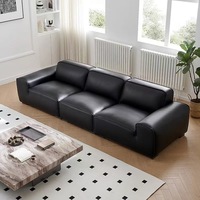Canapé de bureau moderne en cuir PU, ensemble modulaire sectionnel, confortable, pour hôtel et salon, usage commercial – Vente chaude