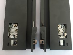 Caja de Metal delgada con cierre suave de extensión completa, rieles deslizantes para cajón, debajo del montaje, cajón deslizante, caja de Metal deslizante con cuadrado, con cierre suave, 1 unidad - Product Image 2