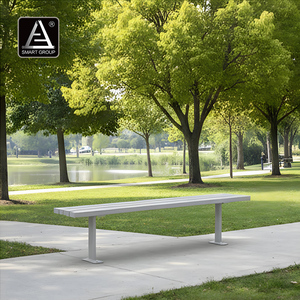 Muebles de jardín Bancos al aire libre Calle Aluminio Banco largo Asiento Banco de parque <span class=keywords><strong>Patio</strong></span> Banco de jardín <span class=keywords><strong>para</strong></span> Campus universitario Empresa - Product Image 2