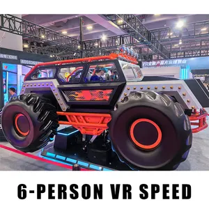 محاكي سباقات VR لتصويب 6 أشخاص 9 أبعاد مركبة للعب على الطرق الوعرة والواقع الافتراضي معدات ديناميكية vr/ar/mr ماكينة لعب VR