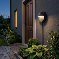 Lampes LED encastrées pour escaliers, murales, décoratives, extérieures, haute puissance, IP65, 2W, rondes, demi-lune, pour intérieur
