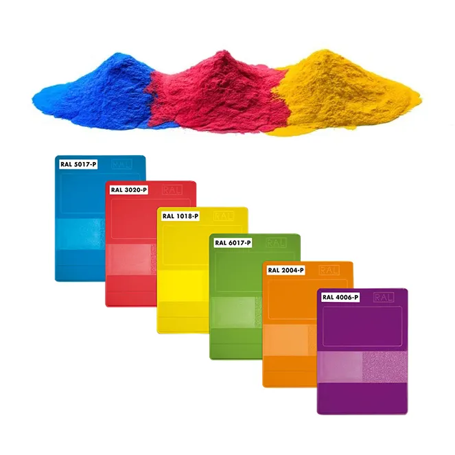 Kunststoff-Toner pigmente Farbstoff in Masse und reduzierte Töne in Rot/Blau/Gelb/Lila/Grün
