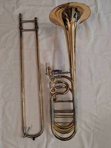 Trombón de Música Oriental, Tono Bb/F/G, Campana de Latón, Vástago de Latón, Tamaño del Orificio 14.28mm - Product Image 2
