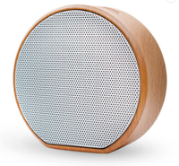 Speaker Subwoofer Portabel, Speaker Stereo Nirkabel Butir Kayu dengan FM Kualitas Tinggi Mini Luar Ruangan A60