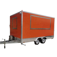 Personnalisé Jus D'orange Café BBQ Rue Mobile Remorque De Restauration Rapide Équipement De Cuisine En Acier Inoxydable Entièrement Équipé Chariot De Nourriture