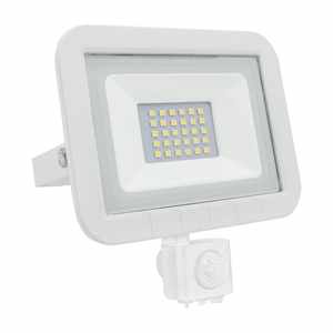 Proyector LED plano de 20W con sensor, ideal para iluminación exterior y seguridad en espacios abiertos. - Product Image 1
