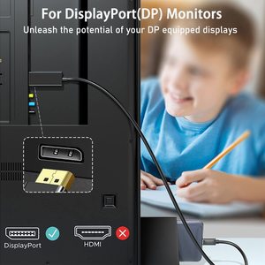 USB tip C DisplayPort kablosu 1.8 4K 60Hz 2K 144Hz tip C DP kablosu HDTV monitör ve projektör için - Product Image 2