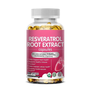 Cápsulas de Resveratrol 1500mg - Extracto de Raíz de Alta Potencia para el Bienestar de Adultos, Fórmula Natural, 60 Unidades - Product Image 1