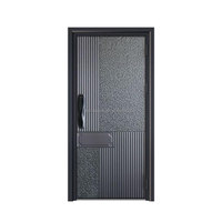 Portes d'entrée blindées anti-effraction en alliage d'aluminium, design moderne, pour villas, haute efficacité énergétique, vente en gros