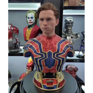 Busto di Spider-Man degli <span class=keywords><strong>Avengers</strong></span>, Alta Qualità <span class=keywords><strong>1</strong></span>:<span class=keywords><strong>1</strong></span>, Figura in Resina Ecologica, Vendita all'Ingrosso per Halloween - Product Image 2