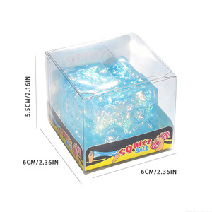 Juguetes Blandos de Malta Transparentes con Lentejuelas de Colores al por Mayor, Juguetes Antiestrés de TPR, Juguetes Sensoriales para Niños, Recuerdos para Fiestas Infantiles - Product Image 5