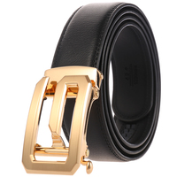 Ceinture de luxe en cuir véritable avec boucle en alliage LY36-2301-1Designer