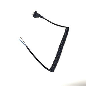 Câble d'alimentation spiralé rétractable à 2 broches EU vers extrémité dénudée, 0,75 mm², 2 conducteurs, pour appareils électroménagers - Product Image 2