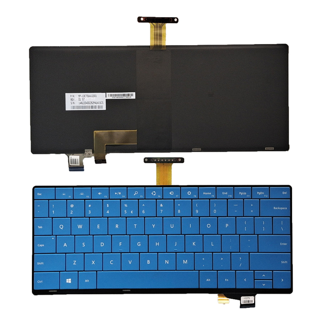 New US English Mechanical Laptop Keyboard Gateron Switches for Surface PRO3 PRO4 Blue Backlit Anti-Ghosting