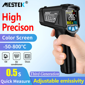 MESTEK Thermometers with <strong>Temperature</strong> Non-contact Laser IR02A Digital Meter Tester Thermometer with <strong>Temperature</strong> <strong>LCD</strong> <strong>Display</strong> - Product Image 3