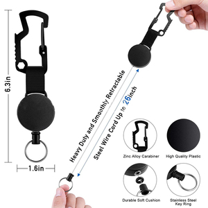 Porte-badge en métal robuste avec enrouleur rétractable et pince crocodile pour les infirmières médicales, logo personnalisé disponible, écologique D - Product Image 5