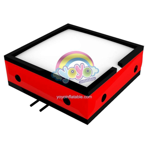 Zone de jeu gonflable commerciale pour enfants, fosse à sauts gonflable rouge et noire, équipement de jeu sûr pour intérieur et extérieur - Product Image 3