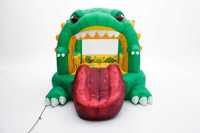 Mini château gonflable animal crocodile 370*335*280cm à vendre – Château gonflable pour parc d'attractions et divertissement