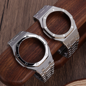Kit de modification entièrement métallique GA-2100, boîtier et <span class=keywords><strong>bracelet</strong></span> de remplacement en acier inoxydable robuste pour <span class=keywords><strong>Casio</strong></span> <span class=keywords><strong>G</strong></span>-<span class=keywords><strong>Shock</strong></span> CasiOak - Product Image 1