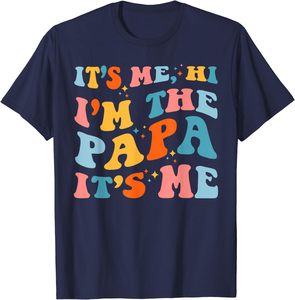 Festa del papà regalo ciao sono il papà sono <span class=keywords><strong>io</strong></span> divertente per papà T-Shirt Streetwear maglietta estiva personalizzata maglietta a girocollo a manica corta - Product Image 4